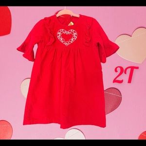 Valentine’s corduroy dress
